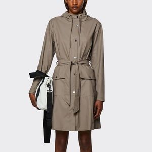 NWT RAINS Jacket in Taupe